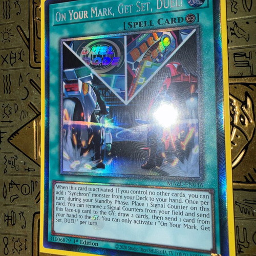 On Your Mark Get Set Duel! Yu-Gi-Oh! card, excellent condition