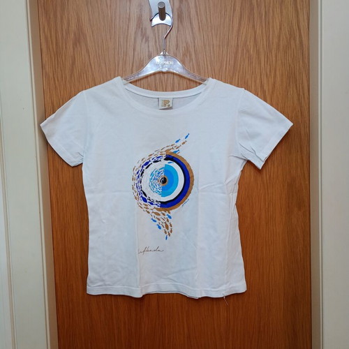 Women's T-shirt XS like new, 100% cotton, Lefkada logo