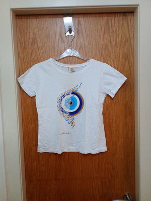 Women's T-shirt XS like new, 100% cotton, Lefkada logo