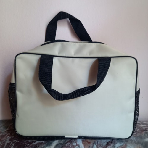 Out Off Room toiletry bag new, black and beige