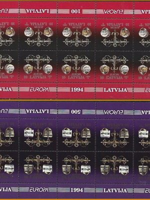Latvia 1994 Europa CEPT full sheets new