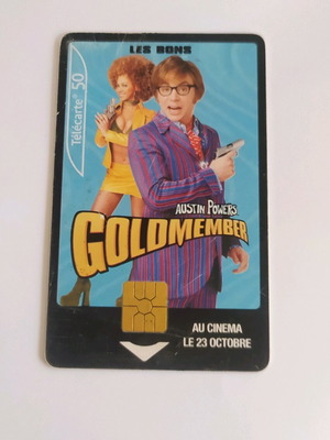 French phone card used, Austin Powers Goldmember
