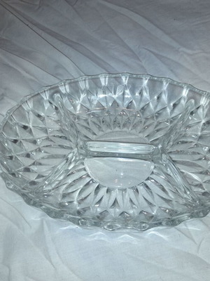 Стъклена тава за ядки нова, комплект от 2 броя