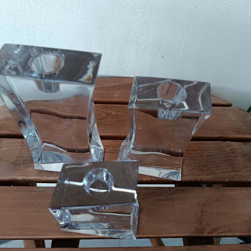 Atlantis Crystal Trend candlestick set handmade, new
