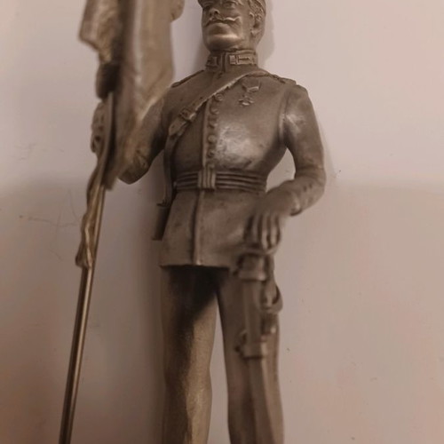 Figure of Greek Infantry Flag Bearer 1909 made of tin new