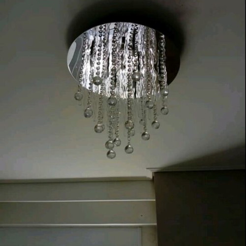 Crystal ceiling lights, set of 2, large and small