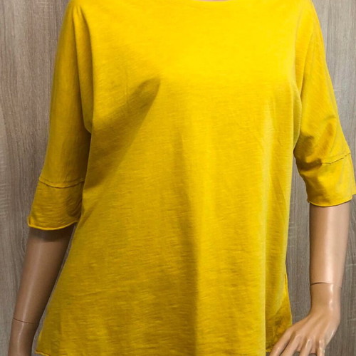 Noshame yellow blouse, size M, 100% cotton