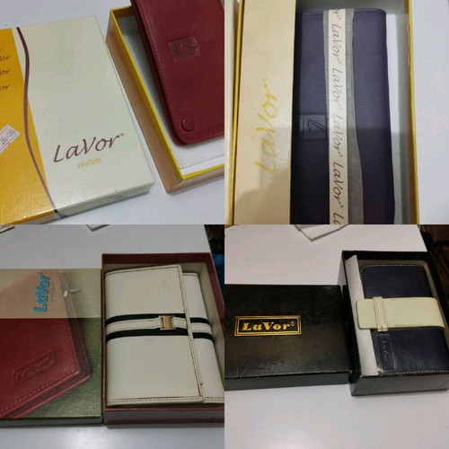 LaVor leather women's wallets new, set of 7 pieces