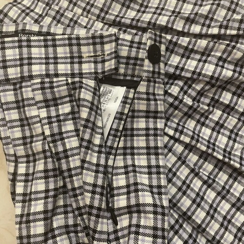 Plaid mini skirt like new, Bershka, black and lilac