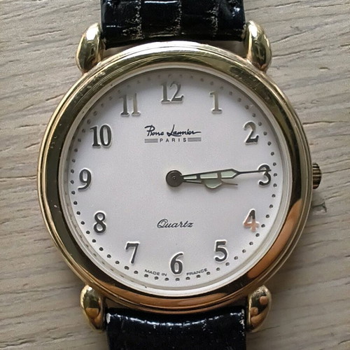 Pierre Lannier watch collectible with leather strap, like new