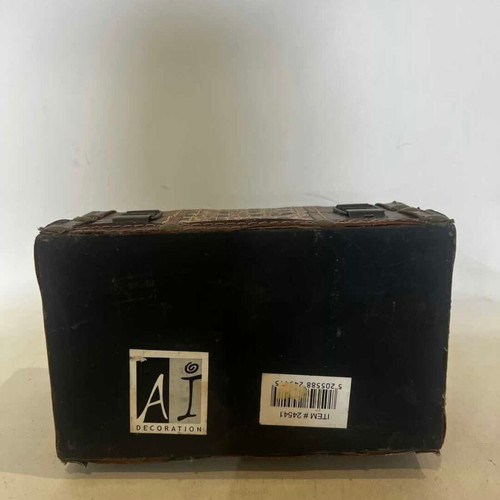 Decorative storage box used, synthetic leather 8.5x10.5