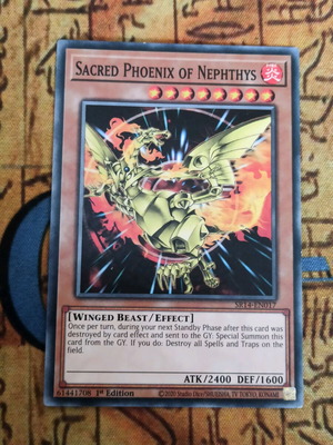 Sacred Phoenix Of Nephthys Effect Monster κάρτα σαν καινούργιο
