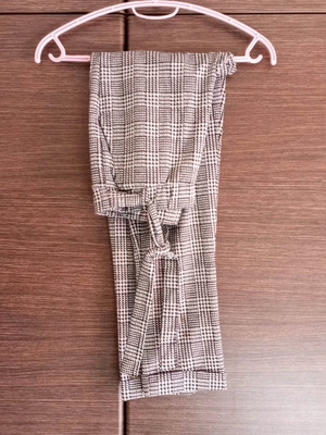 Girls' pants 12-13 years like new, black and gray