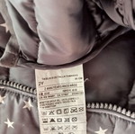 Αμανικο μπουφάν Benetton γκρι με λευκά αστέρια, σαν καινούργιο, μέγεθος 2 ετών