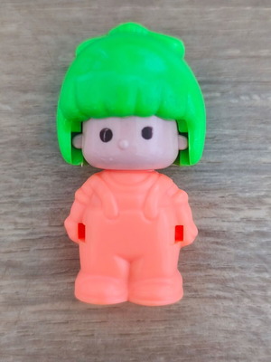 Pin Y Pon figure 80s used, removable green hair