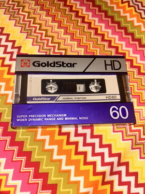 GoldStar HD 60 audio cassette sealed, made in Korea 1986