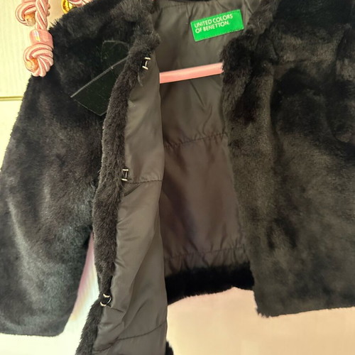 Benetton fur coat 1-2 years like new