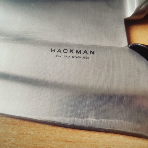 Anders Petter chef knives and Hackman stainless steel knives