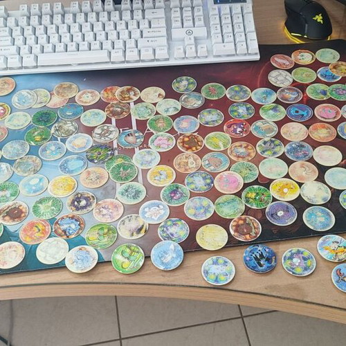 Pokémon collectible tazos used, collection of 150+ pieces