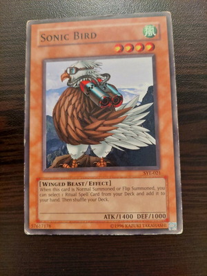Yu-Gi-Oh Sonic Bird card in good condition