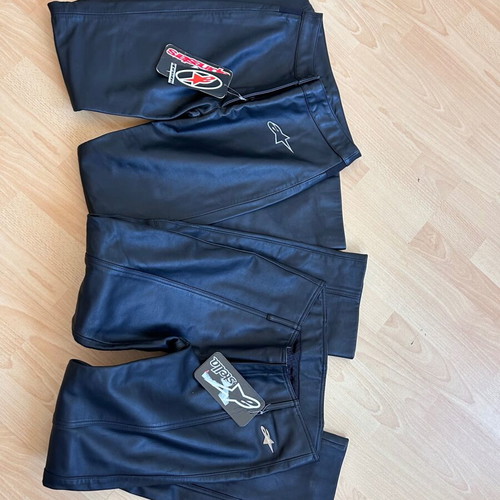 Alpine Star leather motorcycle pants new, size 42, women's