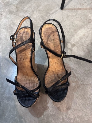 Dsquared2 platform sandals used, black, size 40
