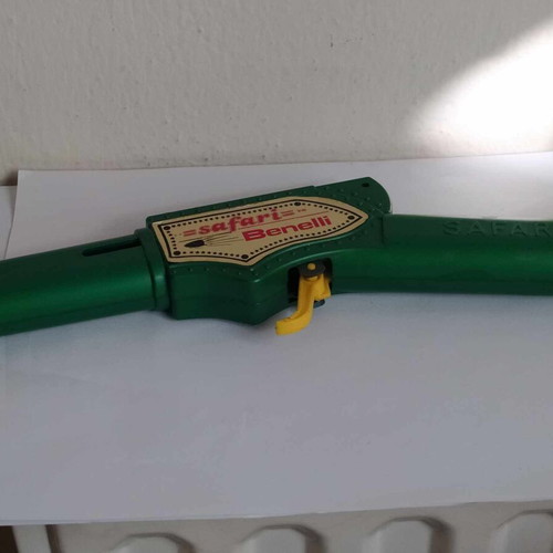 Benelli Rifle Space friction gun used, Greek plastic toy from 70s