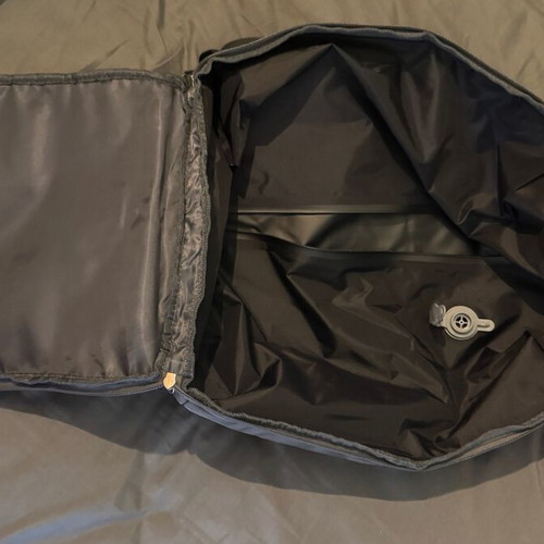 Compression backpack unused, gray shoulder bag