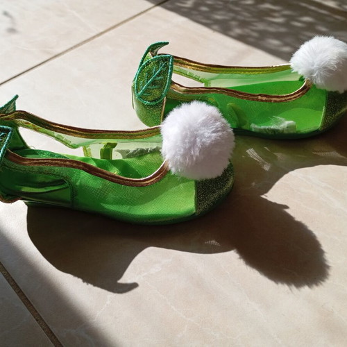 Tinker Bell Shoes Disney used, size 22-23
