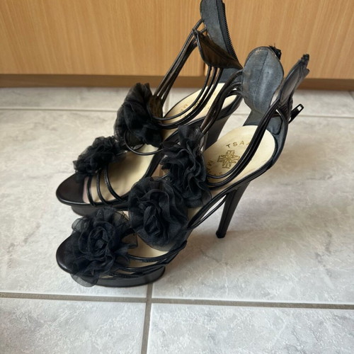 Tsakiris Mallas sandals like new, black, size 38
