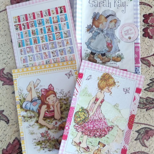 Sarah Key cards like new, set of 2 with packaging and catalog