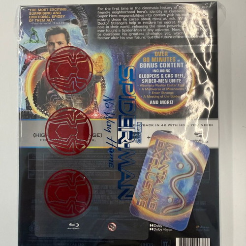 Spider-Man: No Way Home 4K SteelBook Manta Lab ME#66 Full Slip
