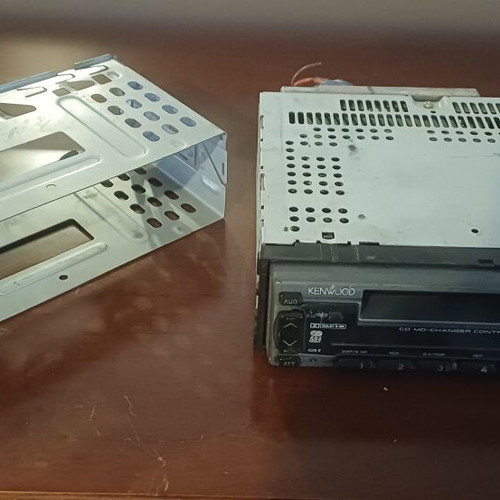 Kenwood KRC-658R Vintage Car Stereo Cassette Receiver used with mounting sleeve