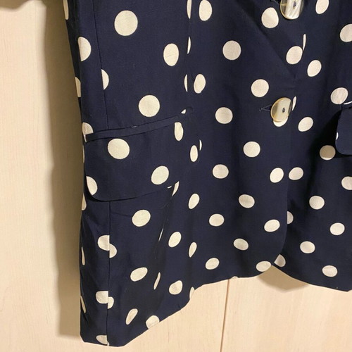 Fidele Blue Polka Dot Jacket Like New, Size L