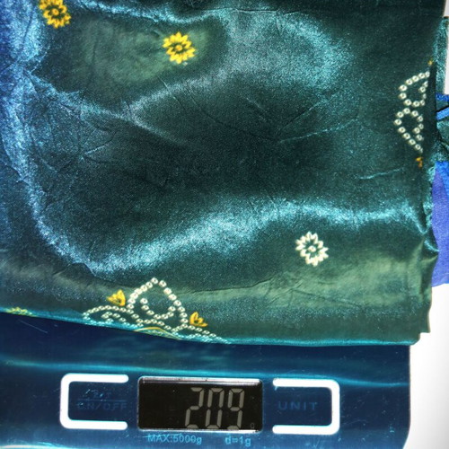 Silk Scarf 100% Silk Pareo 1.80x1.10m multicolor green