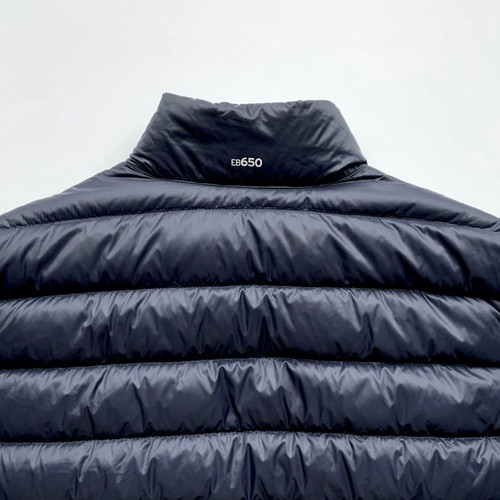EDDIE BAUER Men's Sleeveless Blue Goose Down Jacket Lightweight - Goose Down ULTRALIGHT - Size L