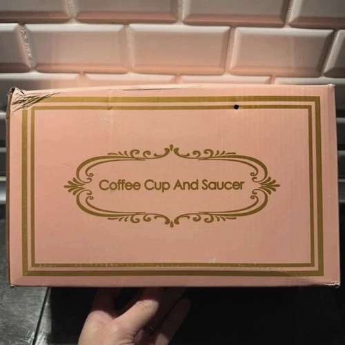 Cupset ceramic cup with pink heated base like new, USB powered