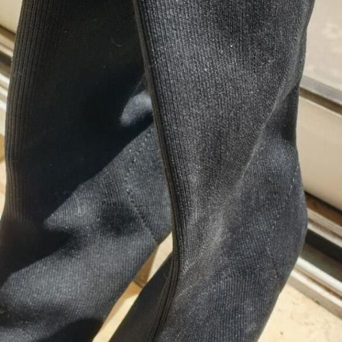 Zara sock boots size 39 like new, black, 6 cm heel