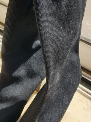 Zara sock boots size 39 like new, black, 6 cm heel