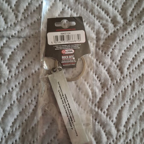 Iron Maiden licensed metal keychain