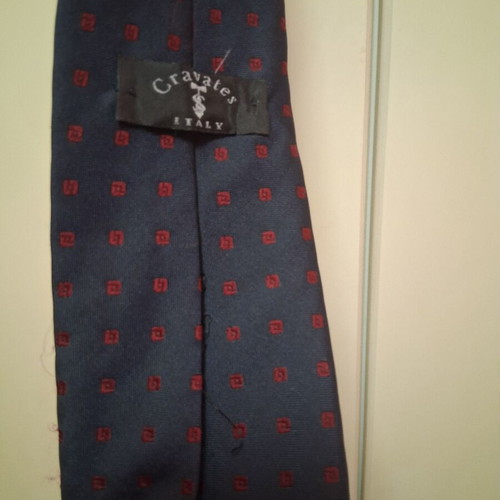 Gravates Italy tie used, silk, blue Georges Rech