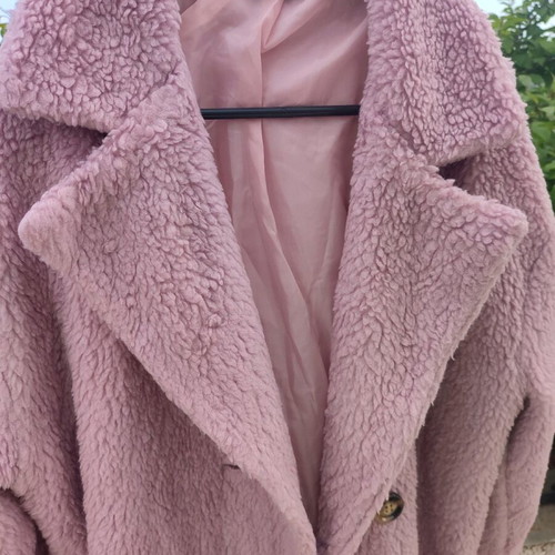 Teddy coat unused, one size, pink
