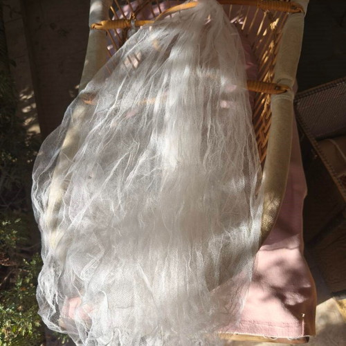 Vintage baby bassinet with mosquito net and covers