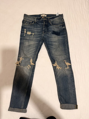 Zara Man Denim Collection Τζιν με φθορές ίσια γραμμή μέγεθος 42 W32