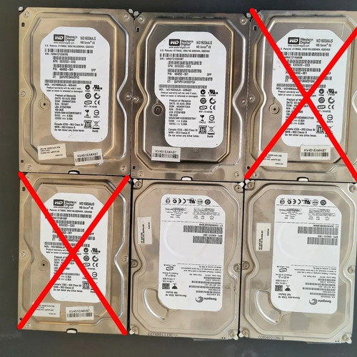 4 mechanical 160GB SATA hard drives, excellent condition