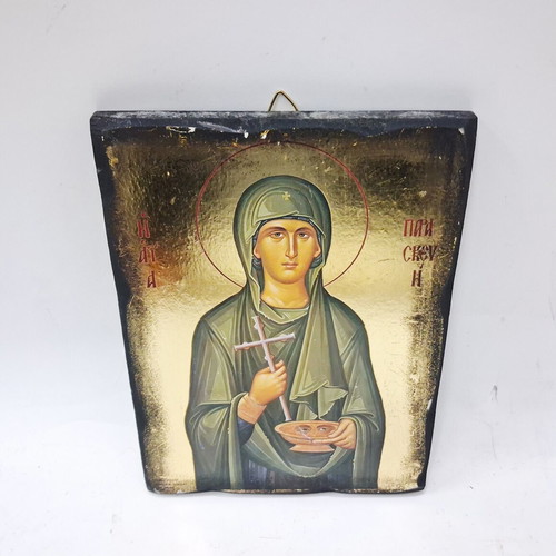 Icon of St. Paraskeva hand-painted on wood like new