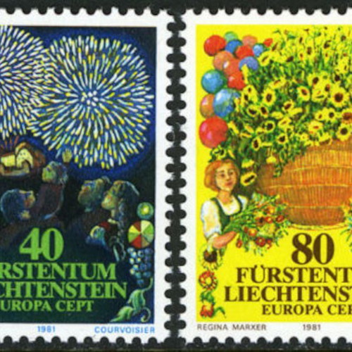 Liechtenstein 1981 Europa CEPT set new MNH