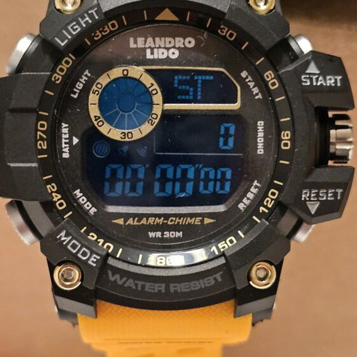 Leonardo Lido digital watch new with orange strap