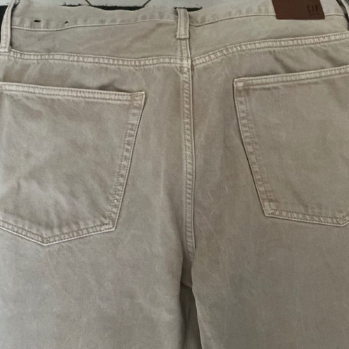Gap men's jeans used, beige, size 34 waist, length 32-33