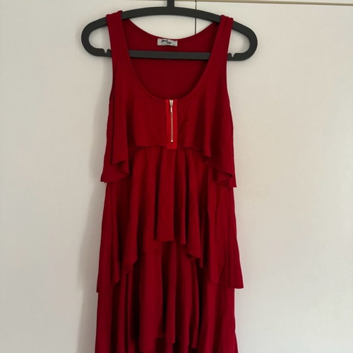 Mini dress with ruffles red JusTop like new